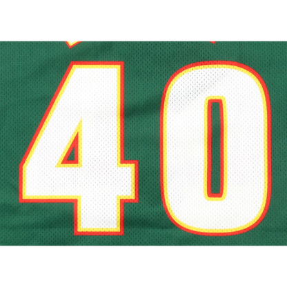 Shawn Kemp SuperSonics Mitchell & Ness authentic jersey back with white 40 number