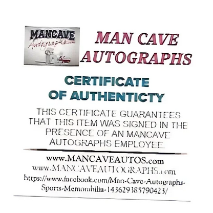 Certificate of authenticity for signed Shawn Phillips San Diego Chargers football photo