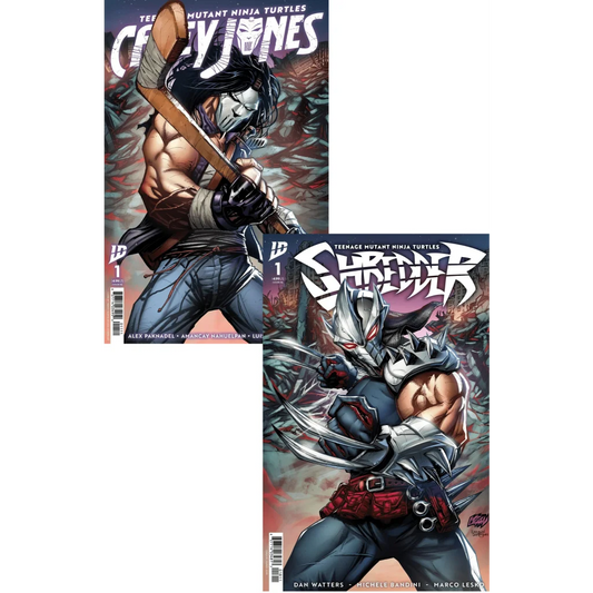 ECC Exclusive Franck Uzan Teenage Mutant Ninja Turtles connecting set with comic books