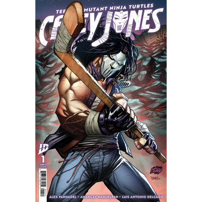 Comic book featuring Casey Jones from Teenage Mutant Ninja Turtles on ECC Exclusive Franck Uzan Connecting Set