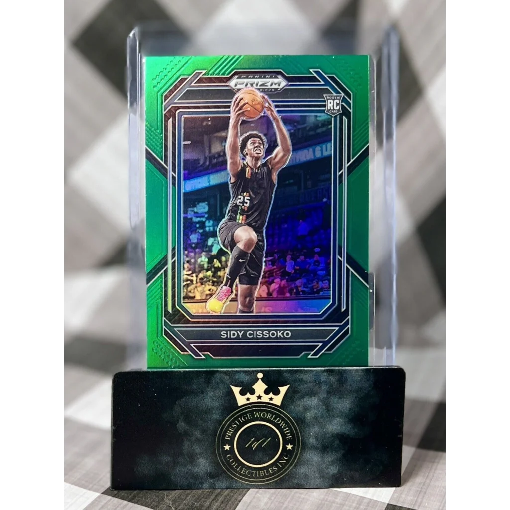 Sidy Cissoko 2019 Panini Prizm Green Rookie card in Prestige Worldwide acrylic case
