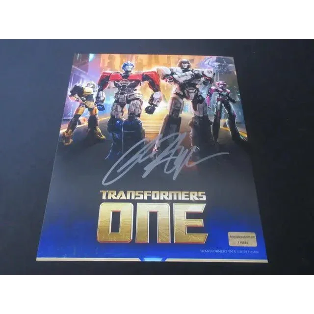Autographed Transformers One movie poster signed 8x10 photo EUA COA Authentic Sports Memorabilia