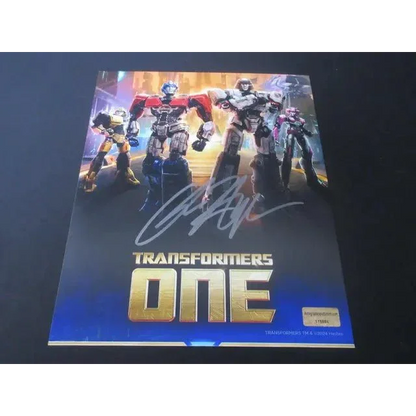 Autographed Transformers One movie poster signed 8x10 photo EUA COA Authentic Sports Memorabilia