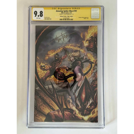 Signed Amazing Spider-Man #797 CGC 9.8 yellow label by Tyler Kirkham