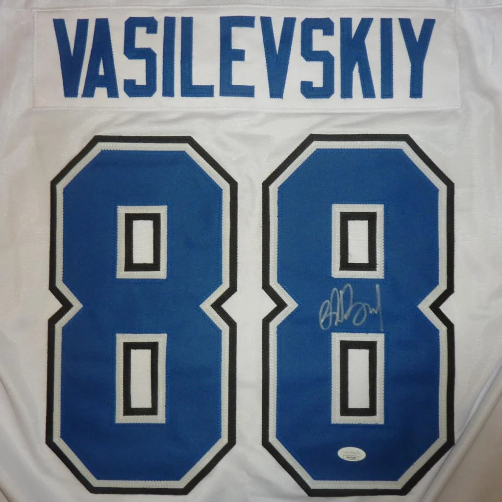 Signed Andrei Vasilevskiy Tampa Bay Vasi jersey number 88
