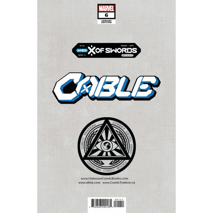 Signed Cable #6 David Nakayama Exclusive Variant comic cover with mystical symbol