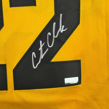 Yellow black Czech hockey jersey with autograph and authentication