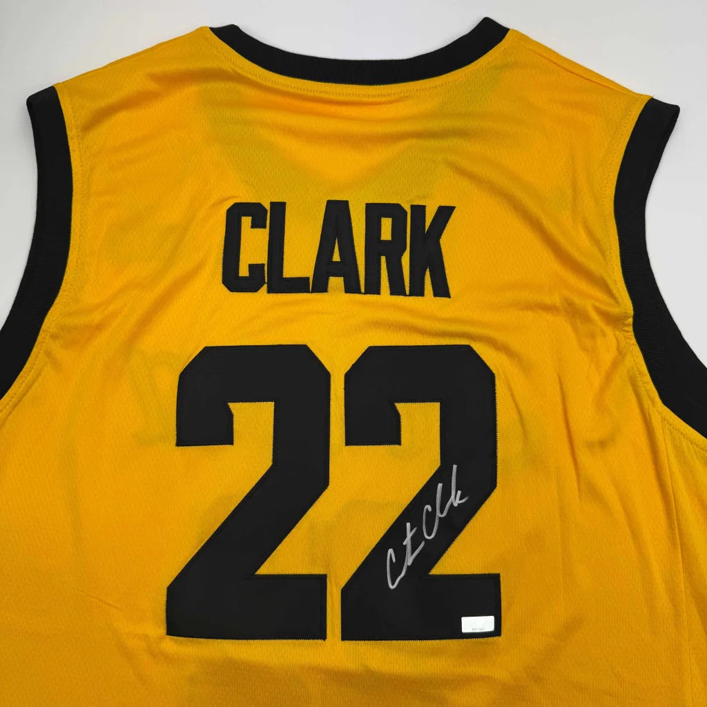 Signed yellow black Clark jersey number 22 with autograph