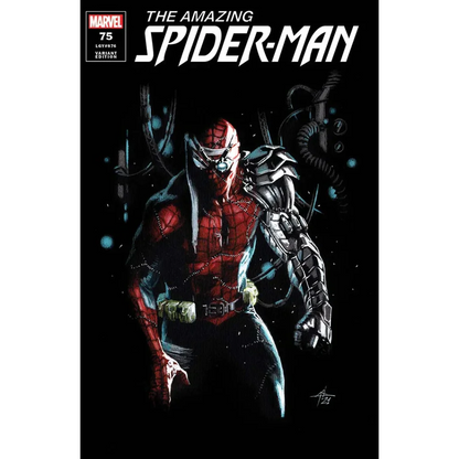 Amazing Spider-Man issue 75 cover with cyborg Peter Parker and Ben Reilly art
