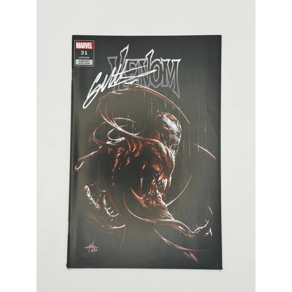 Signed Dell Otto Exclusive Carnage comic art print featuring Marvel Venom #31 cover