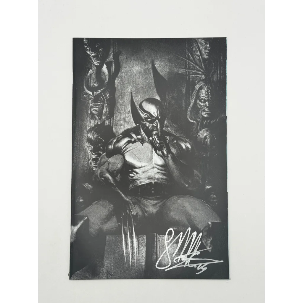 Black and white Gabriele DellOtto Wolverine comic art print exclusive var from Unknown Comics