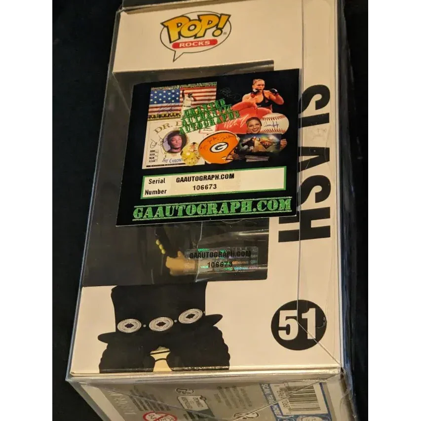 Guns N Roses Slash Pop Figure with Authenticity Sticker featuring Saul Hudson design