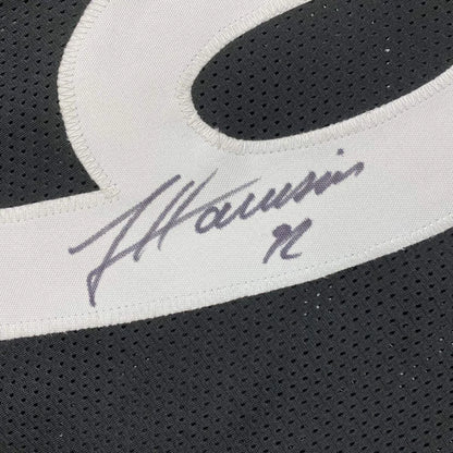Signed black and white Nike Harrison 92 custom jersey, pro sports collectible
