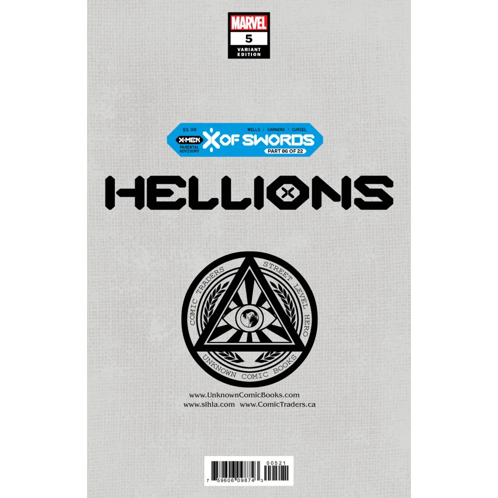 Signed Hellions #5 Jay Anacleto exclusive virgin variant comic cover