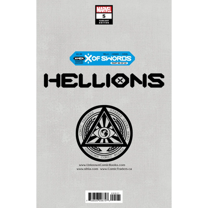Signed Hellions #5 Jay Anacleto exclusive virgin variant comic cover