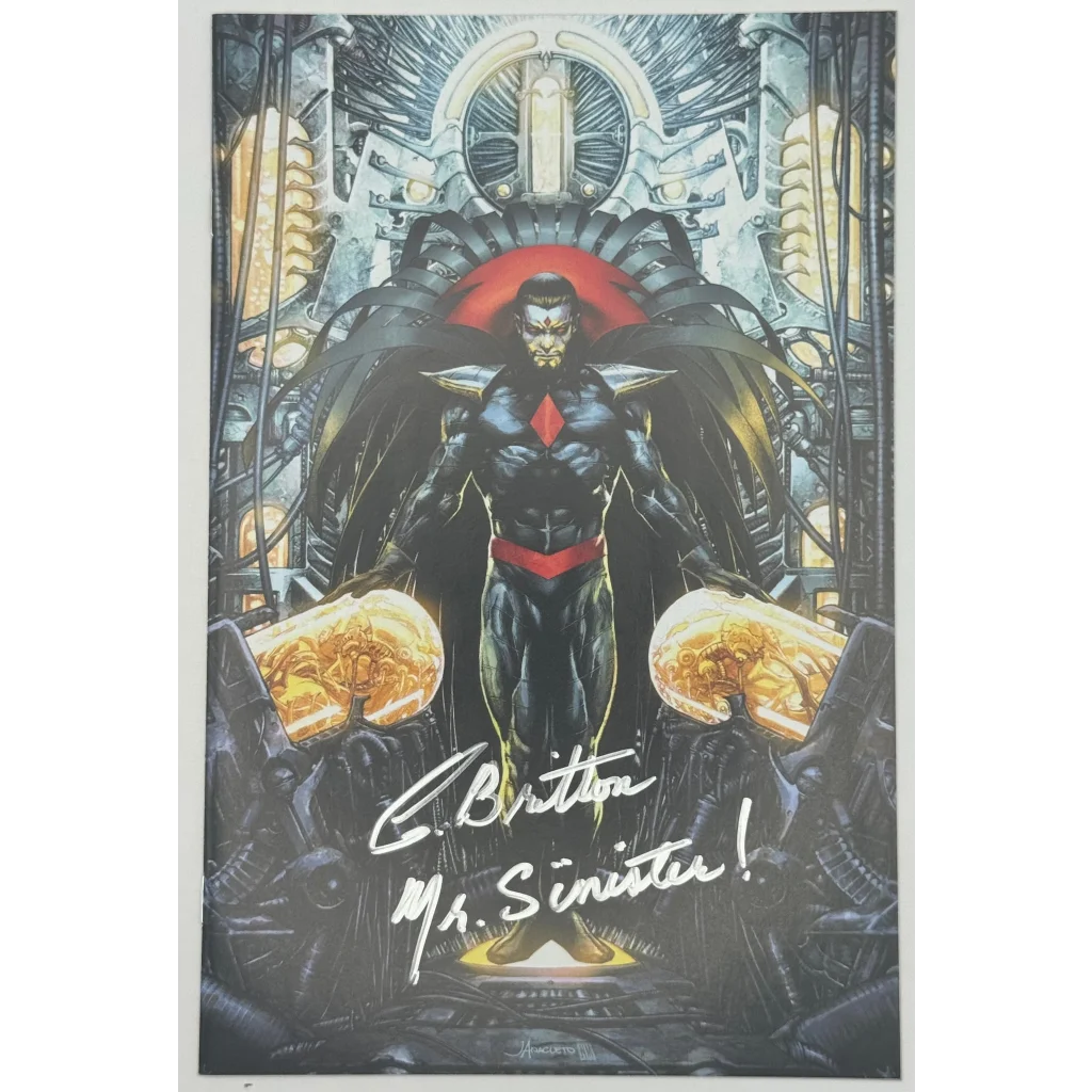 Signed Hellions #5 Comics Jay Anacleto Exclusive Virgin Variant poster