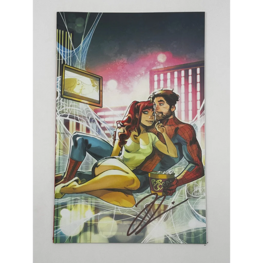 Jonathan Hickman signed Ultimate Spider-Man cover art print with Marco Checchetto artwork