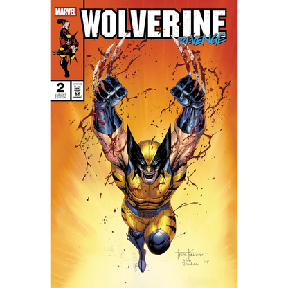 Vibrant Wolverine comic cover with extended claws from Unknown Comics Kirkham exclusive