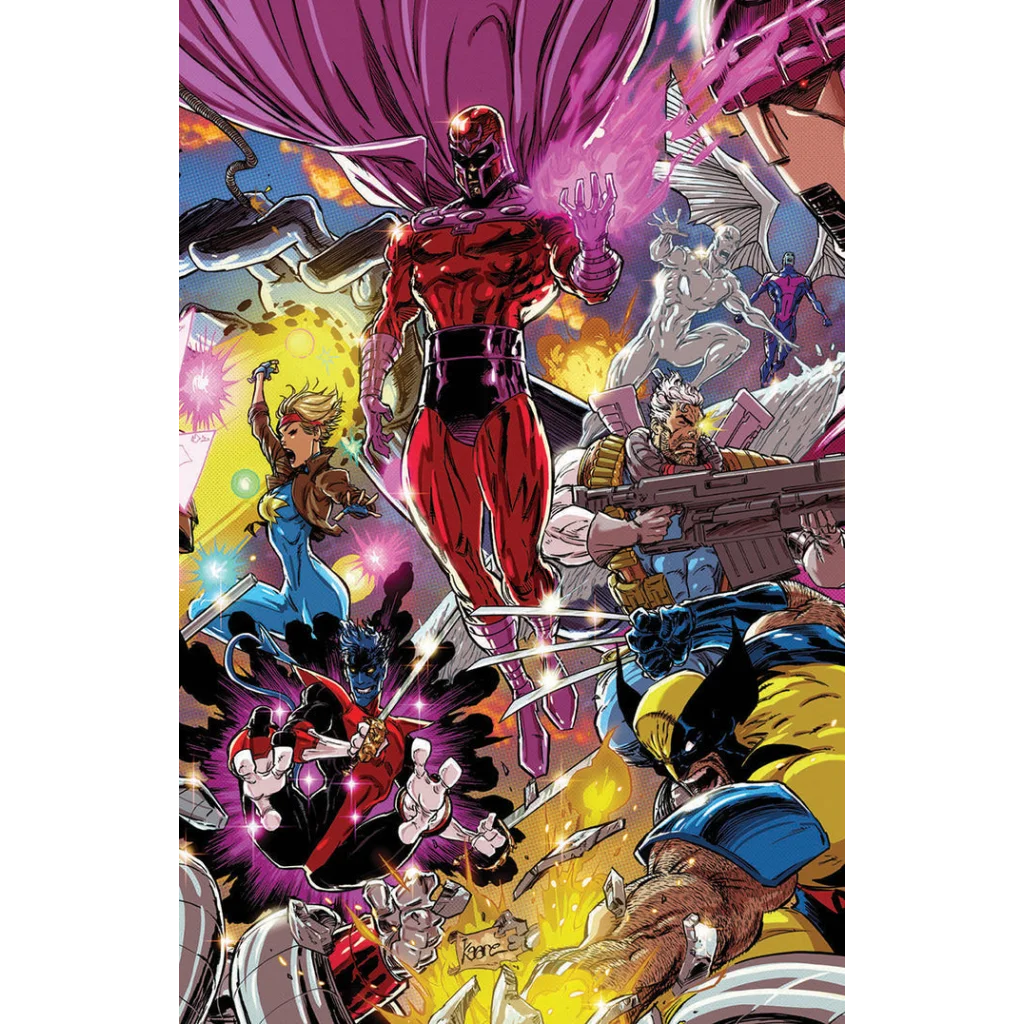 Red band Wolverine Revenge comic cover with X-Men characters in epic battle scene