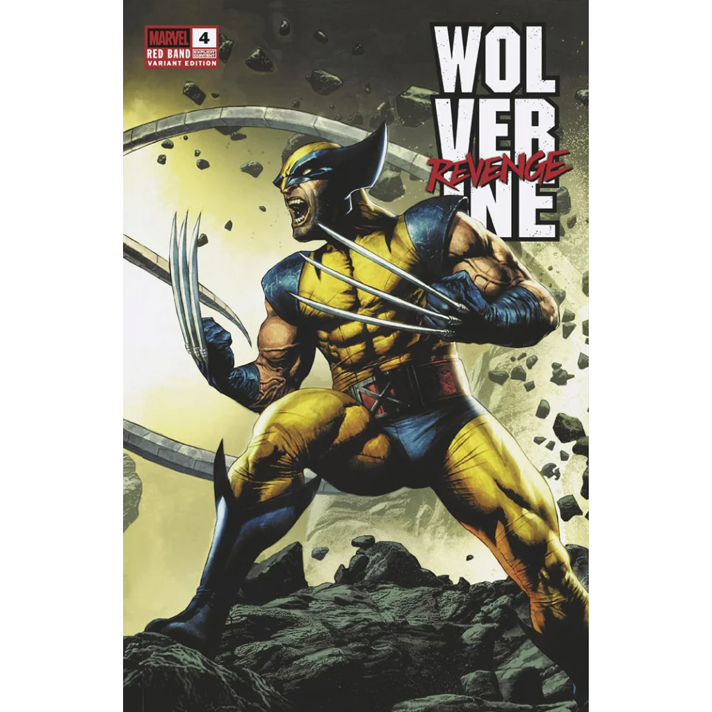 Comic book featuring Wolverine in his classic yellow and blue costume from Wolverine Revenge Red Band