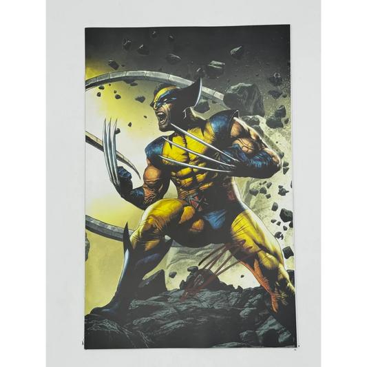 Vibrant Wolverine Revenge Red Band comic cover with claws and angry face signed by Hickman