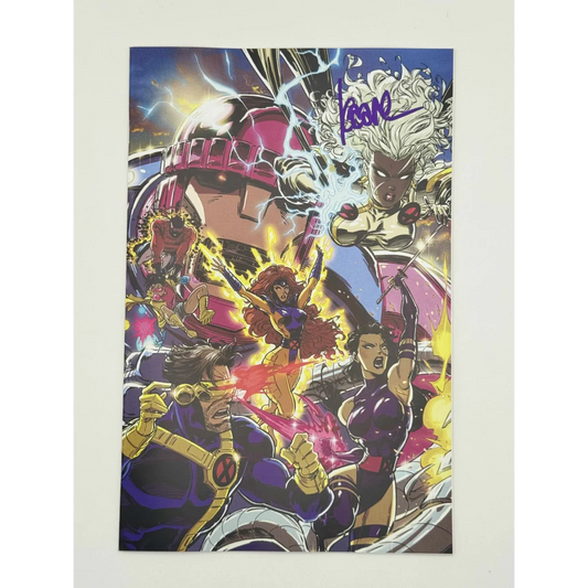 Signed X-Men comic cover art print by Kaare Andrews from Unknown Comics Kaare exclusive