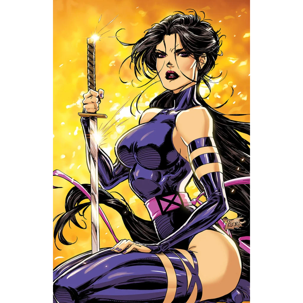 Kaare Andrews exclusive Psylocke comic character with sword from Unknown Comics Kaare