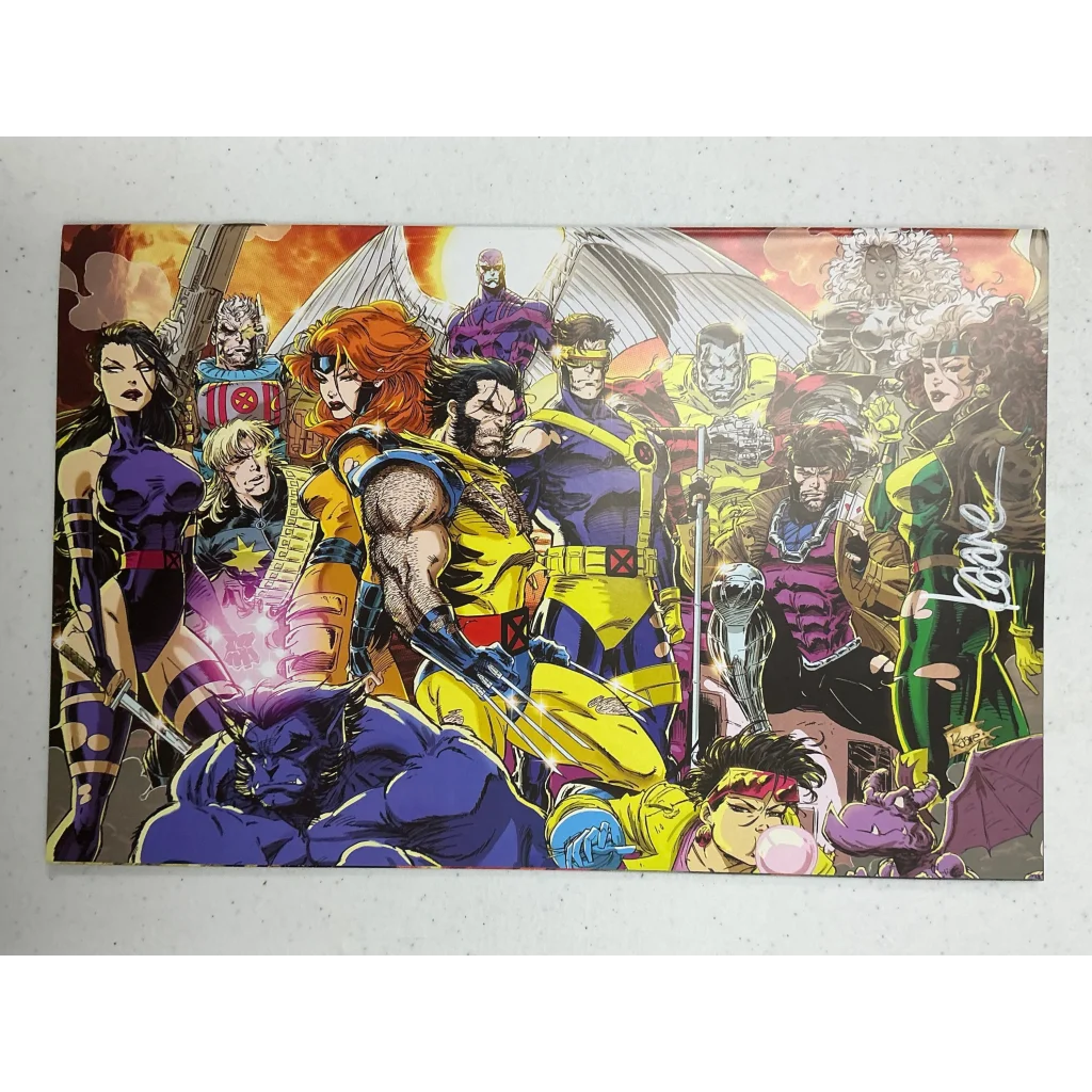 Vibrant X-Men comic book art print featuring Kaare Andrews characters for Unknown Comics Kaare