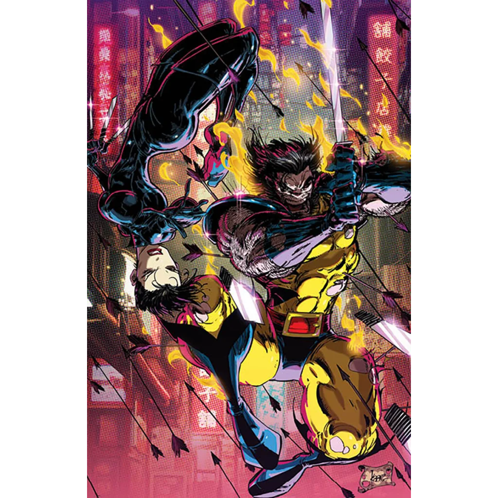 Vibrant Kaare Andrews Wolverine facsimile edition comic book cover with female hero in action