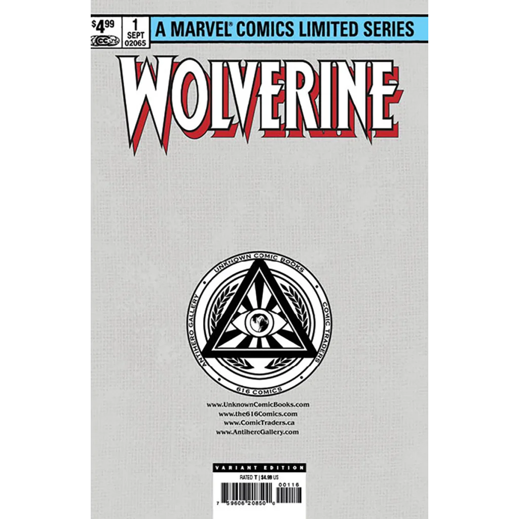 Kaare Andrews Wolverine Facsimile Edition Comic Book with blank cover for collectors