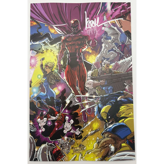 Kaare Andrews Red Band Virgin Connecting Cover featuring Magneto Wolverine and more