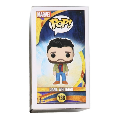 Funko Pop Marvel Dane Whitman vinyl figure with Kit Harington signature and Beckett COA