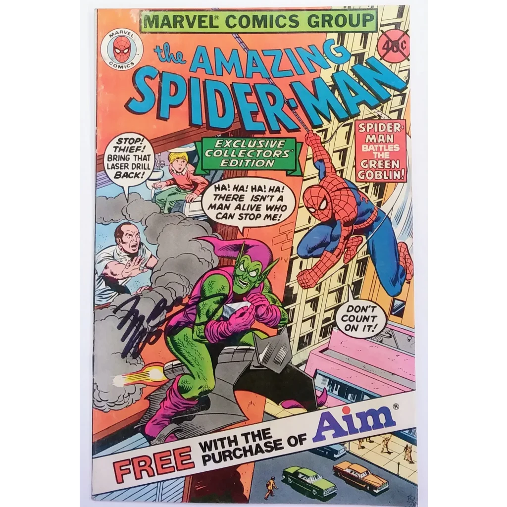 Signed Marv Wolfman Amazing Spider-Man aim giveaway Marvel Comics art