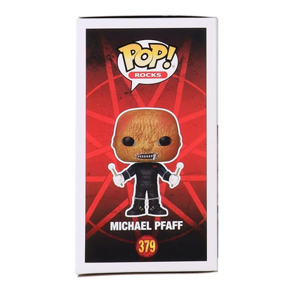 Funko Pop Rocks Michael Pfaff vinyl figure with Beckett authentication for collectors