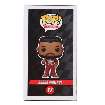 Funko Pop Bubba Wallace NASCAR figure in box from Signed NASCAR collection
