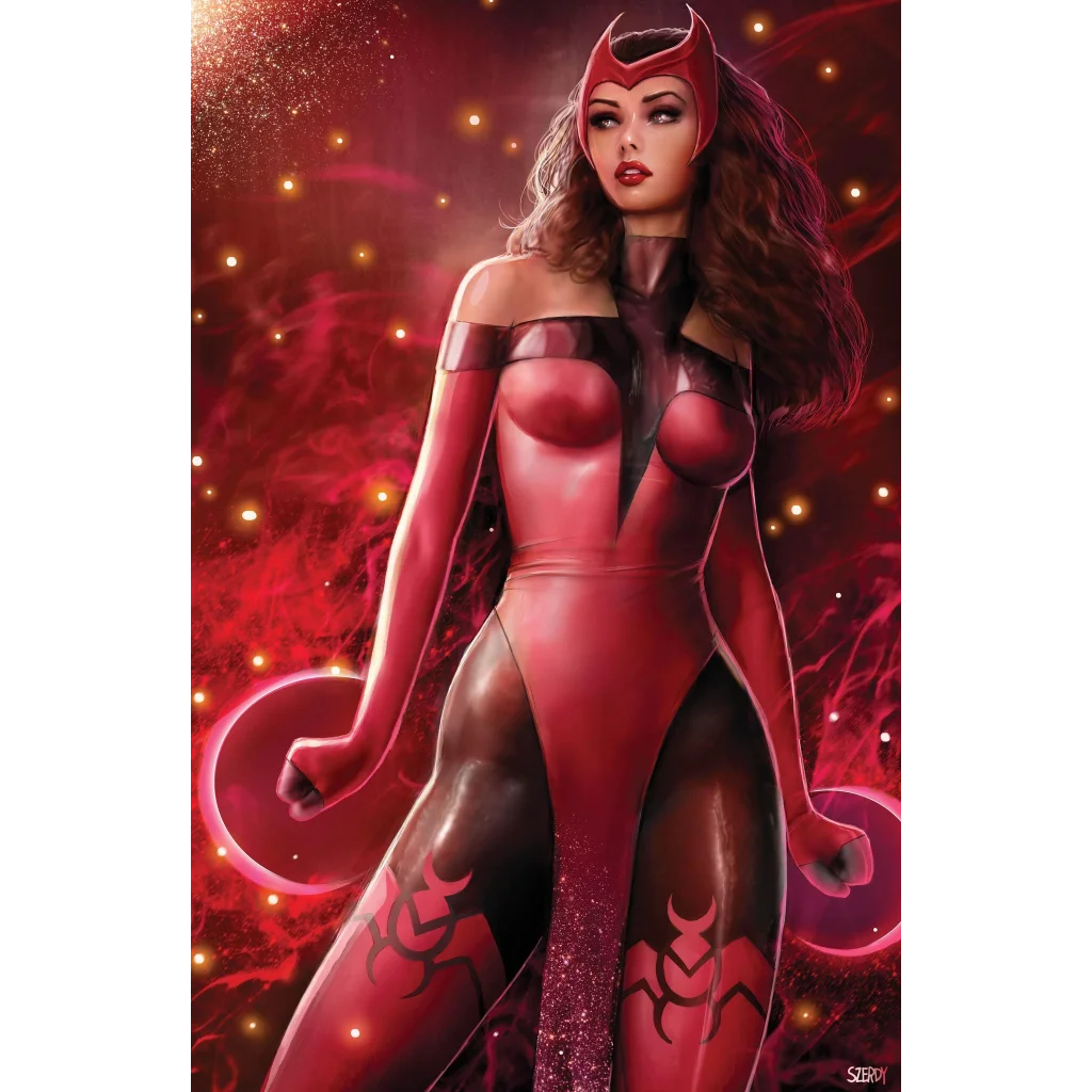 Scarlet Witch cosplay art print by Nathan Szerdy from Jed MacKay Avengers #1