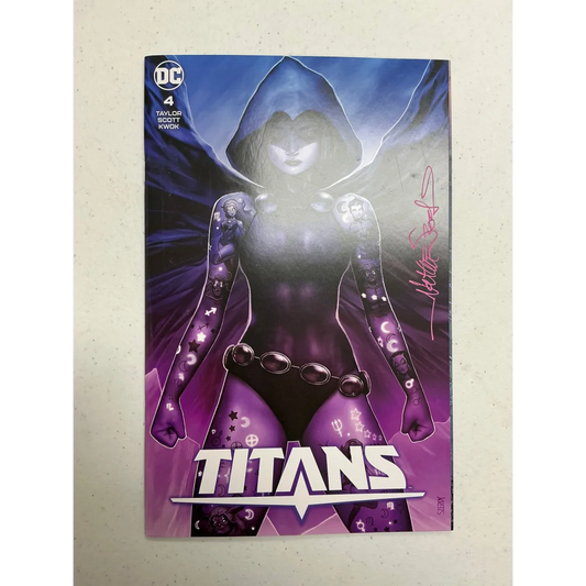 Signed Raven comic from Nathan Szerdy Titans Exclusive Var collection