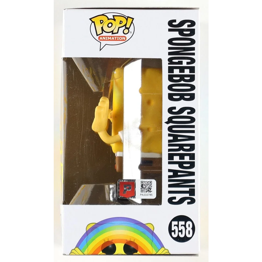 Funko Pop Animation Spongebob Squarepants vinyl figure signed by Tom Kenny in packaging