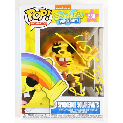 Autographed Funko Pop Tom Kenny SpongeBob Rainbow Edition vinyl figure for collectors