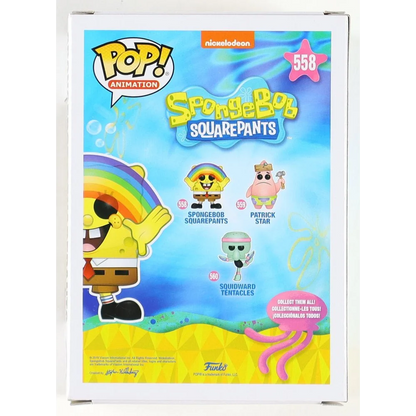 Funko Pop Animation Spongebob Squarepants signed by Tom Kenny Rainbow Edition collector’s box
