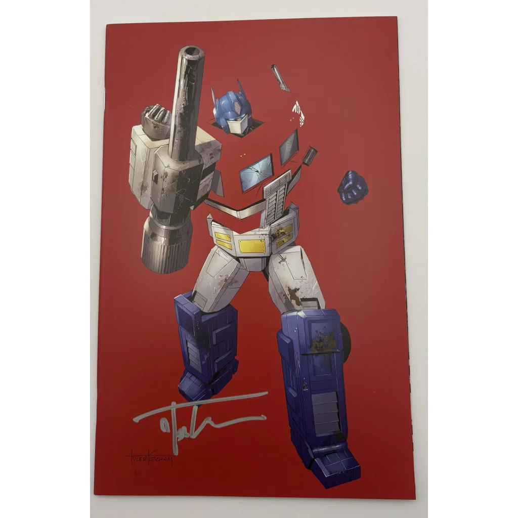 Optimus Prime exploded view poster from Signed Tyler Kirkham Unknown Comics Exclusive