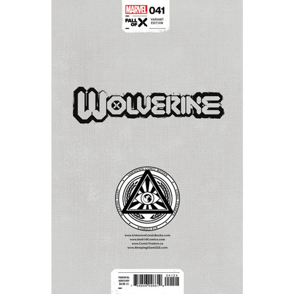 Signed Tyler Kirkham Wolverine 41 exclusive variant comic book featuring Benjamin Percy and Victor Lavalle