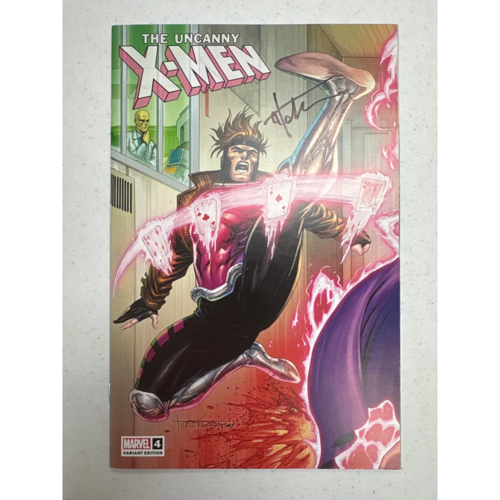 Vibrant Uncanny X-Men comic with Gambit by Tyler Kirkham, exclusive variant with COA