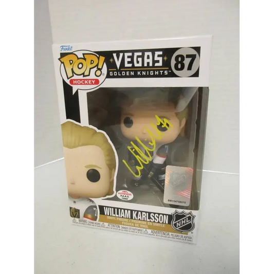 Autographed Vegas Golden Knights Funko Pop William Karlsson figure for Vegas Golden fans