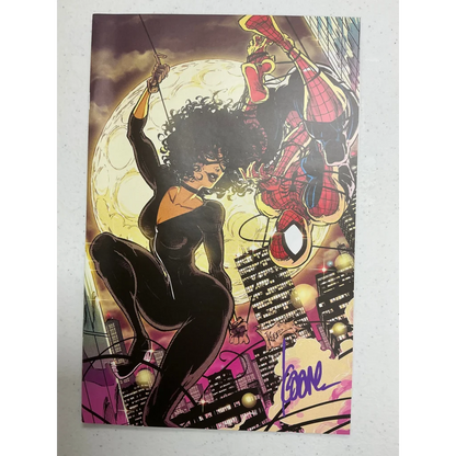 Comic book with Black Cat Spider-Man signed by Kaare Andrews for Andrews Exclusive drops soon
