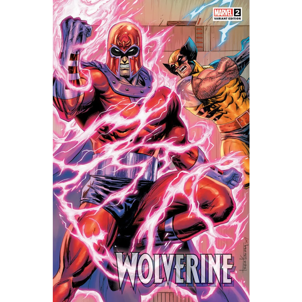 Signed Wolverine #2 Tyler Kirkham Connecting Cover Exclusive comic with Magneto and Wolverine in action