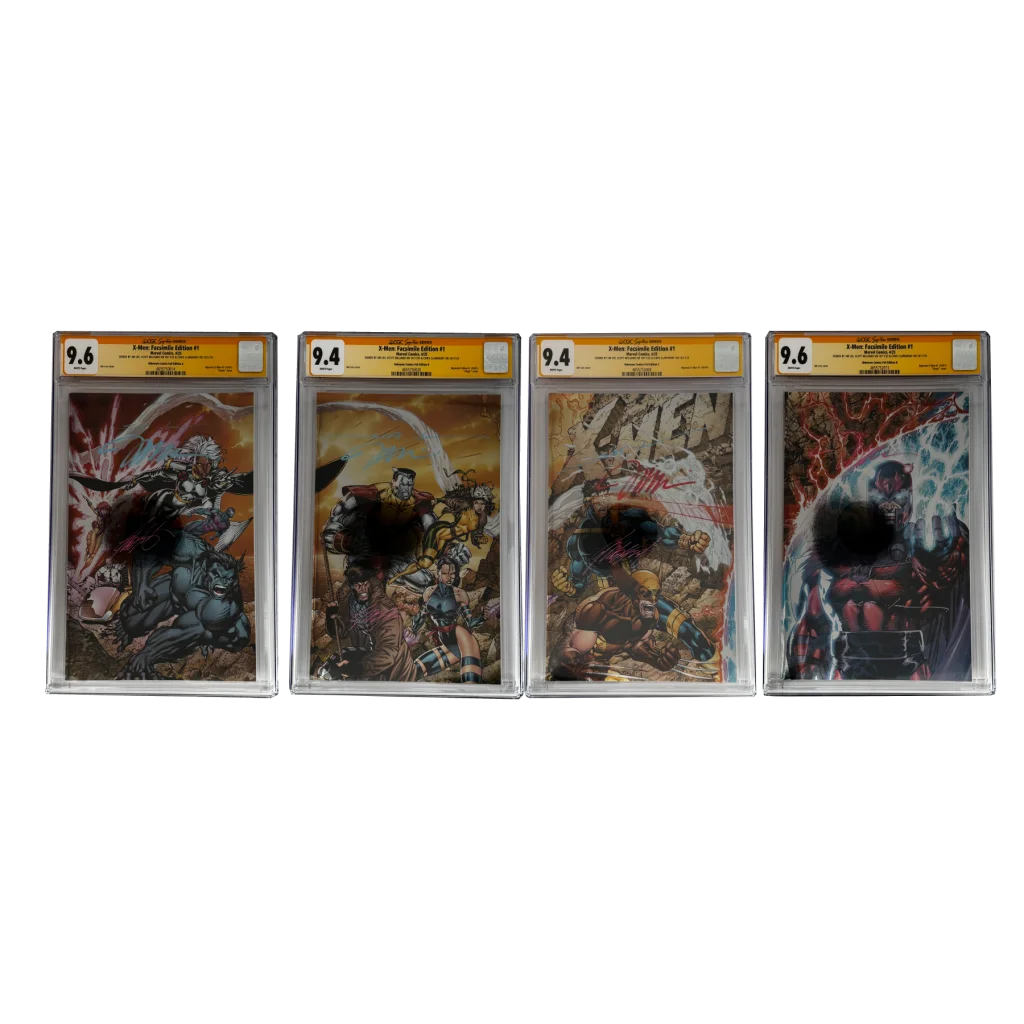 Signed X-Men #1 facsimile edition CGC graded comic in case