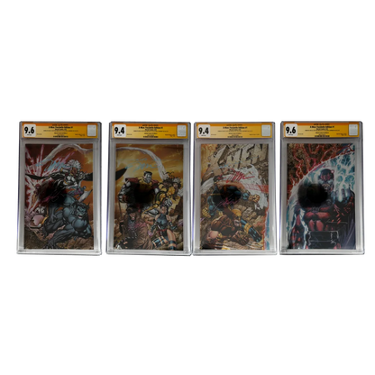 Signed X-Men #1 facsimile edition CGC graded comic in case