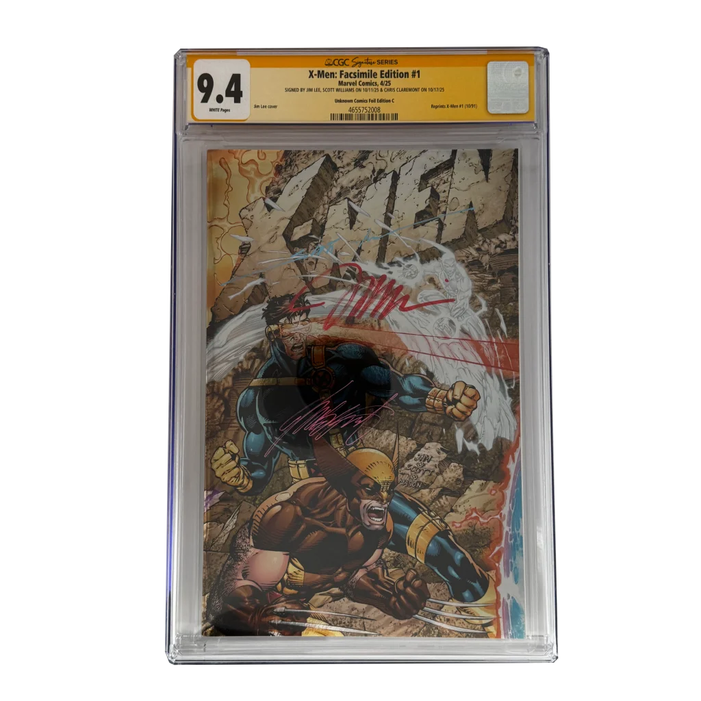 Signed Jim Lee X-Men Facsimile Edition #1 CGC graded slab