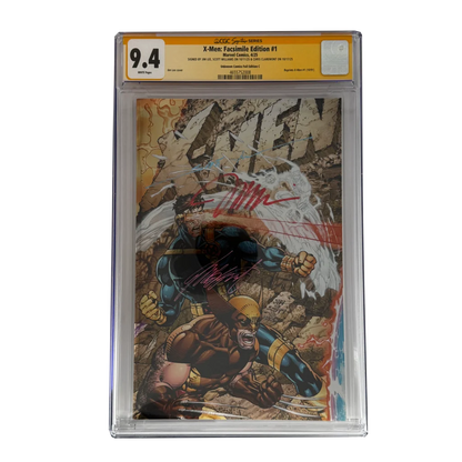 Signed Jim Lee X-Men Facsimile Edition #1 CGC graded slab